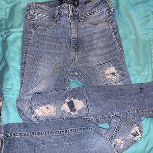 High rise crop Jean leggings